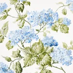 SUMMER HYDRANGEA fabric BLUE HYDRANGEA color by Schumacher