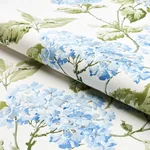 SUMMER HYDRANGEA fabric BLUE HYDRANGEA color by Schumacher