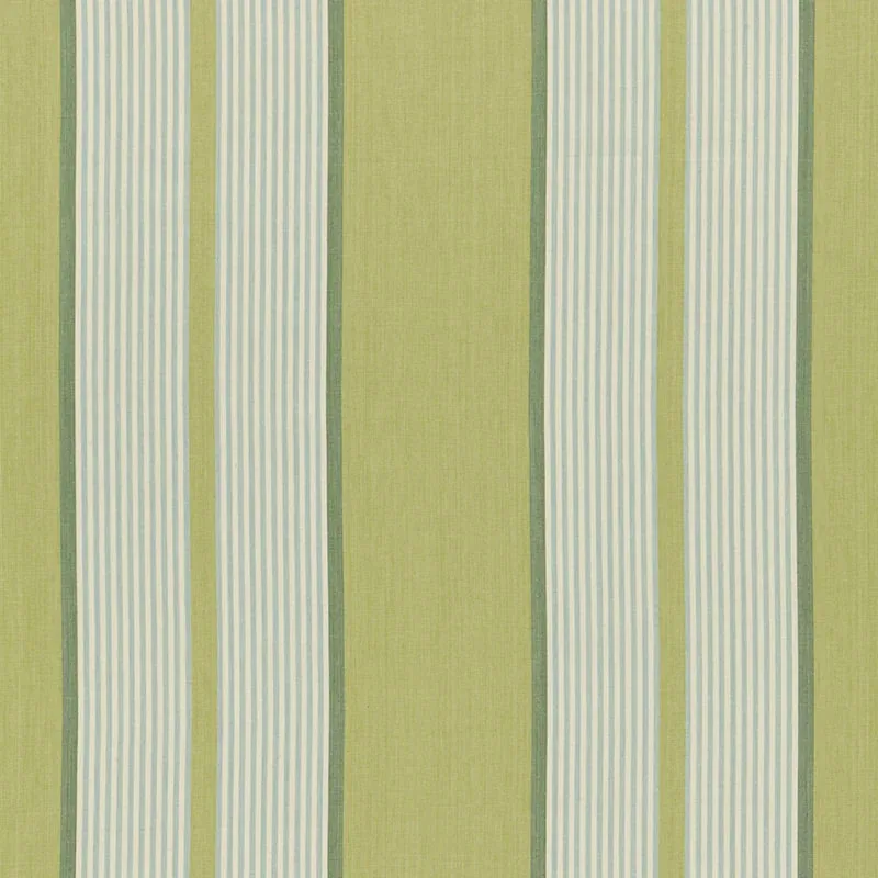 SUMMERSIDE STRIPE fabric PEAR color by Schumacher