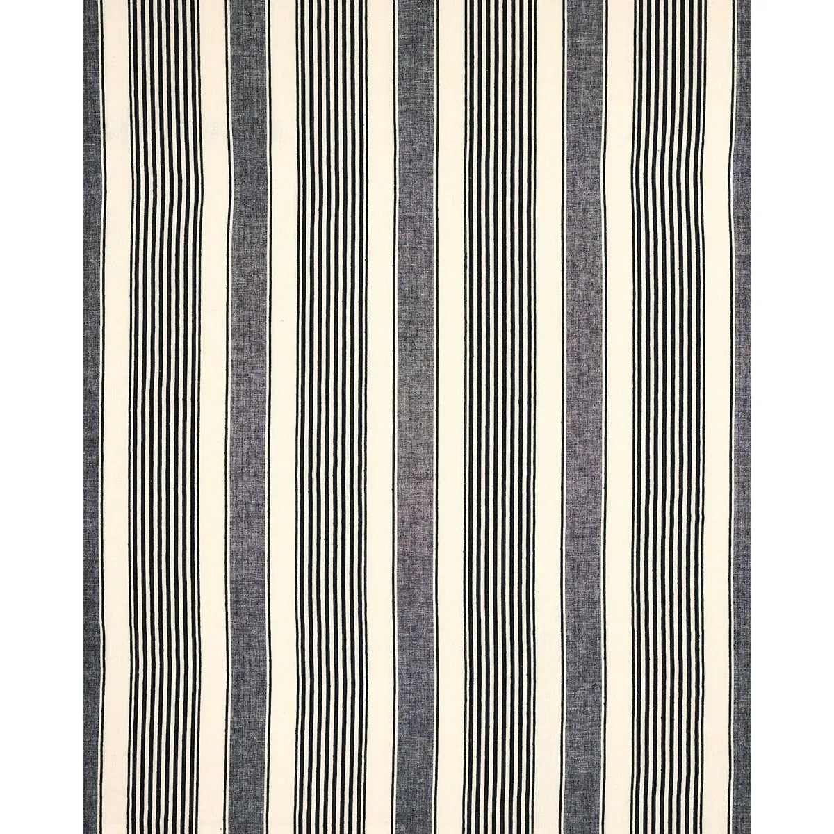 SUMMERVILLE LINEN STRIPE Fabric – BLACK | Schumacher | Wallp SUMMERVILLE LINEN STRIPE fabric BLACK color by Schumacher