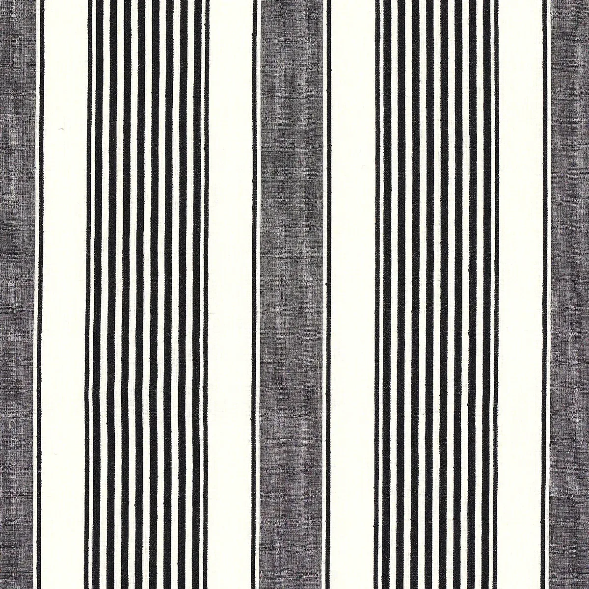 66096 | SUMMERVILLE LINEN STRIPE – BLACK