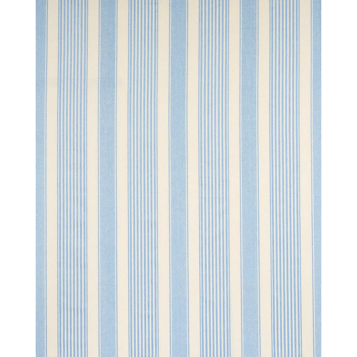 SUMMERVILLE LINEN STRIPE fabric SKY color by Schumacher