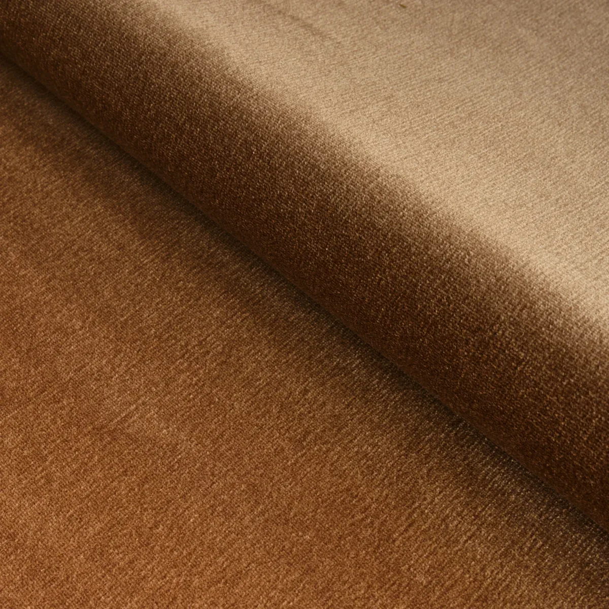 SUMPTUOUS SILK WOOL VELVET fabric CAMEL color by Schumacher