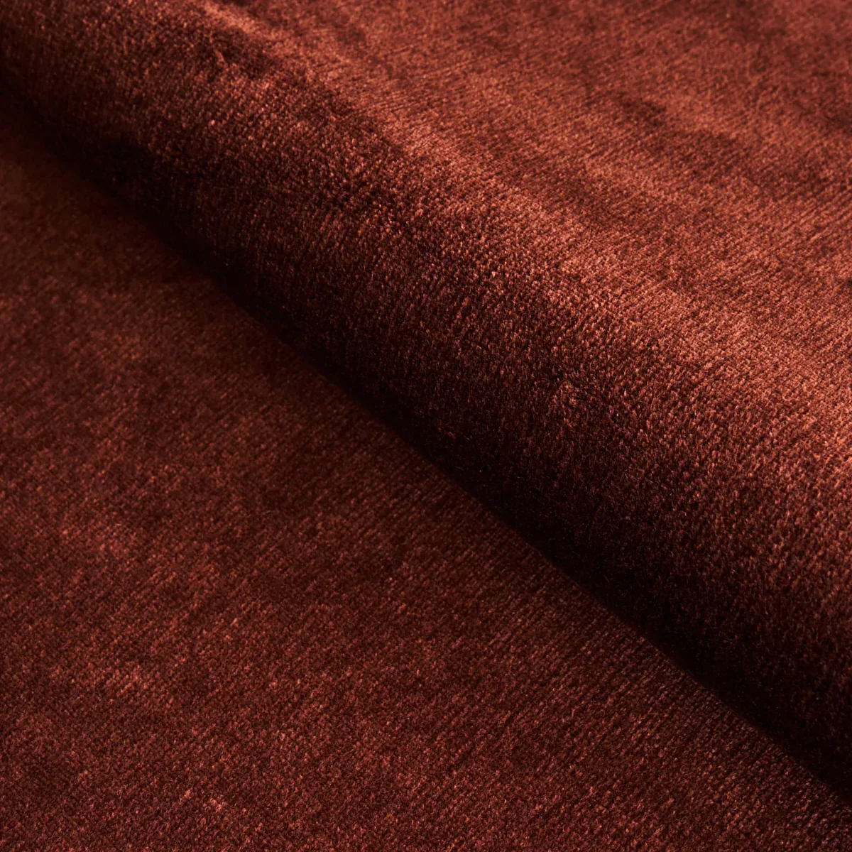 SUMPTUOUS SILK WOOL VELVET fabric MAHOGANY color by Schumacher
