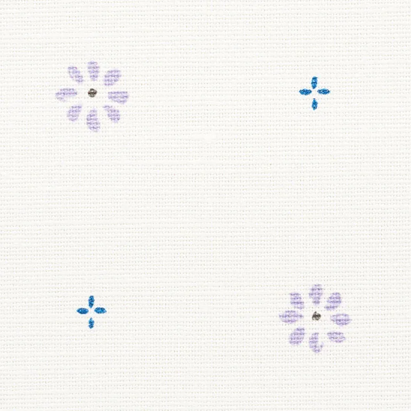 SUNA FLORAL fabric LILAC color by Schumacher