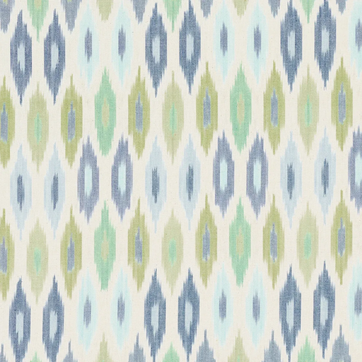 SUNARA IKAT fabric PEACOCK color by Schumacher