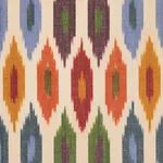 SUNARA IKAT Fabric – SPICE | Schumacher | Wallpaper Twins SUNARA IKAT fabric SPICE color by Schumacher