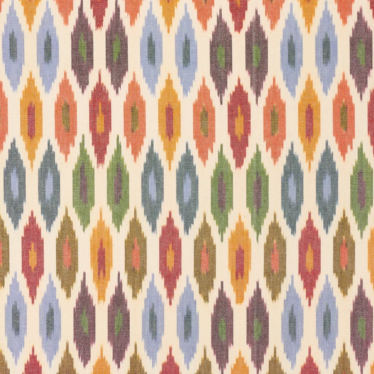 SUNARA IKAT fabric SPICE color by Schumacher