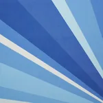 SUNBEAM PRINT INDOOR/OUTDOOR PANEL fabric HORIZON BLUE color by Schumacher