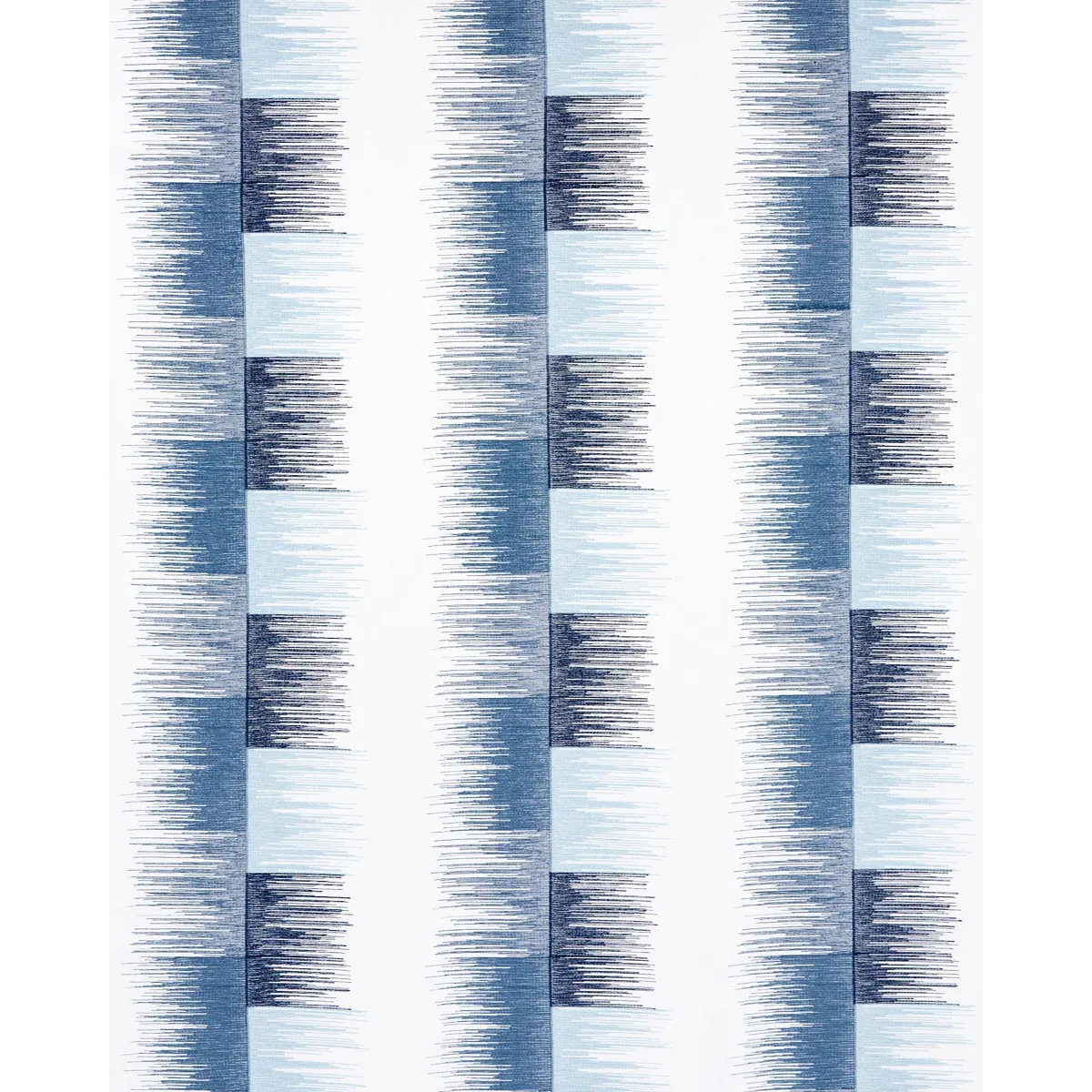 SUNBURST STRIPE EMBROIDERY Fabric – BLUE | Schumacher | Wall SUNBURST STRIPE EMBROIDERY fabric BLUE color by Schumacher