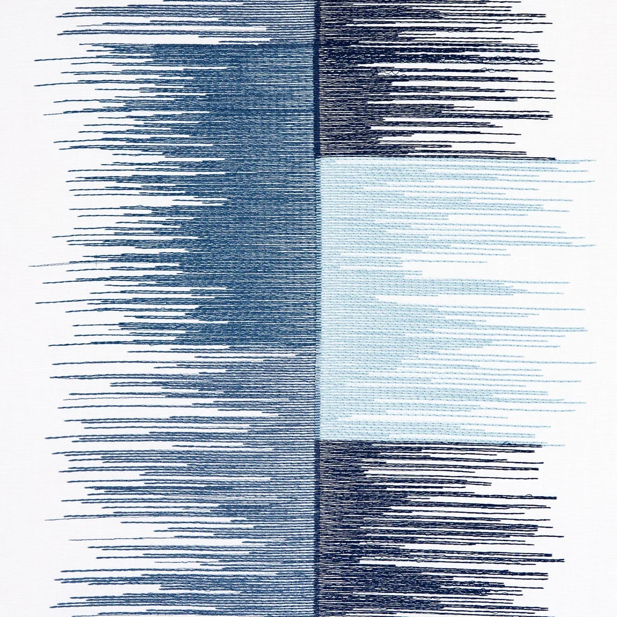 SUNBURST STRIPE EMBROIDERY Fabric – BLUE | Schumacher | Wall SUNBURST STRIPE EMBROIDERY fabric BLUE color by Schumacher