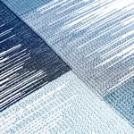 SUNBURST STRIPE EMBROIDERY Fabric – BLUE | Schumacher | Wall SUNBURST STRIPE EMBROIDERY fabric BLUE color by Schumacher