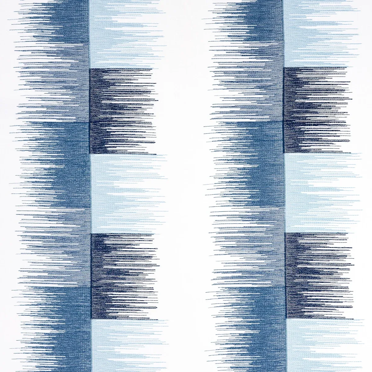 SUNBURST STRIPE EMBROIDERY fabric BLUE color by Schumacher