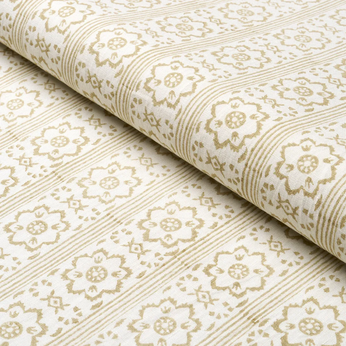 SUNDA HAND BLOCKED PRINT fabric NEUTRAL color by Schumacher
