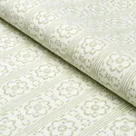 SUNDA HAND BLOCKED PRINT fabric SAGE color by Schumacher