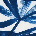 SUNLIT PALM LINEN fabric BLUE color by Schumacher