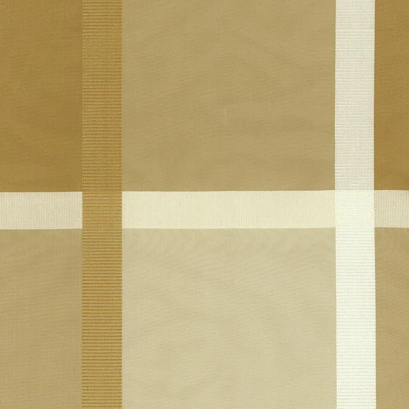SURAT SILK PLAID fabric CHAMPAGNE color by Schumacher