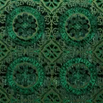 SUZANI STRIE VELVET fabric EMERALD color by Schumacher