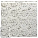 SUZANI STRIE VELVET fabric PEARL color by Schumacher