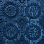 SUZANI STRIE VELVET fabric SAPPHIRE color by Schumacher