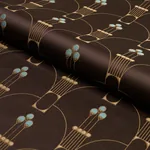 SWANSON SCALLOP fabric CARBON color by Schumacher