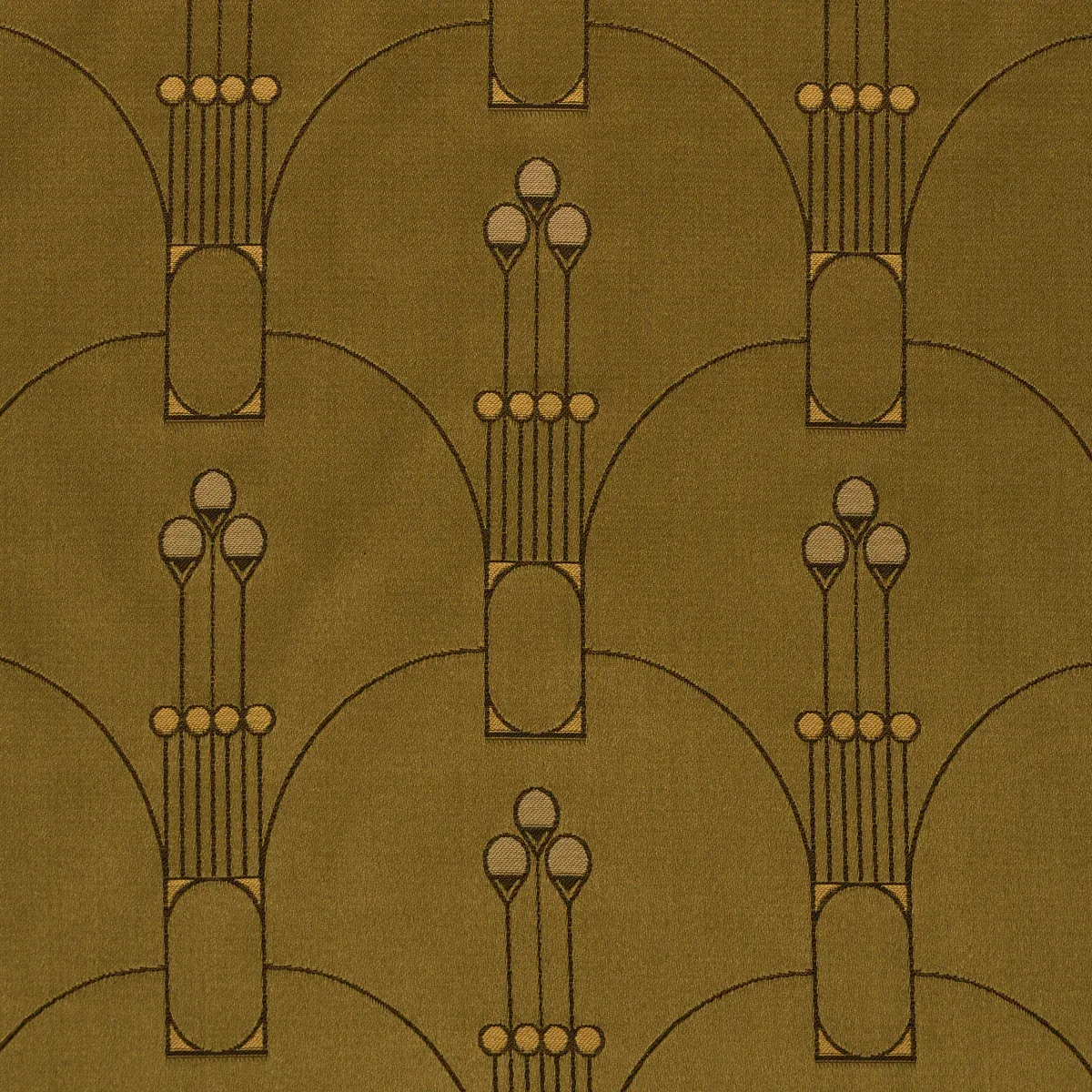 SWANSON SCALLOP fabric OLIVE color by Schumacher