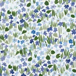 SWEET VIOLETTE INDOOR/OUTDOOR fabric BLUE color by Schumacher