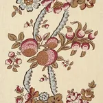 SYLVAIN FLORAL STRIPE Fabric – ROUGE | Schumacher | Wallpape SYLVAIN FLORAL STRIPE fabric ROUGE color by Schumacher