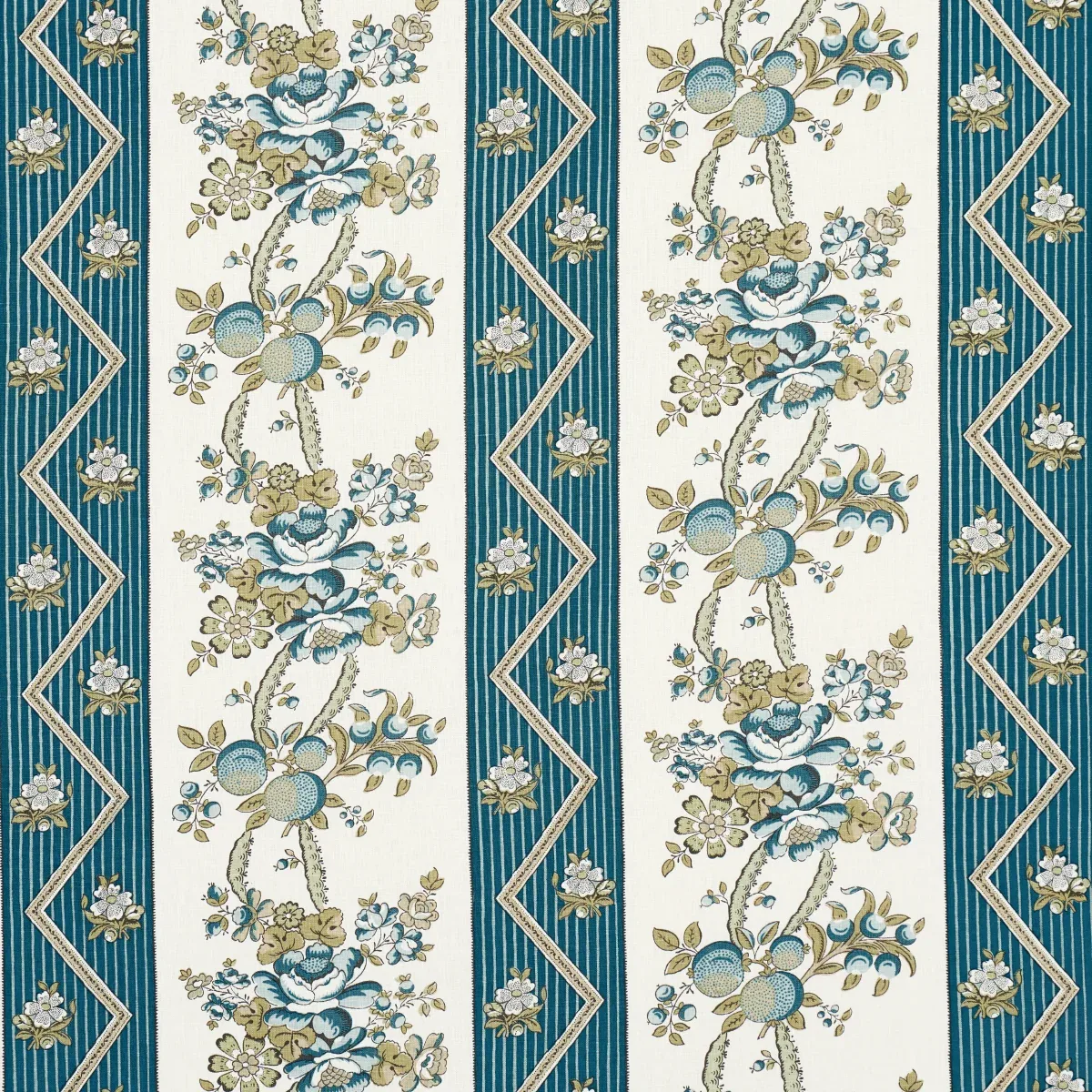 181741 | SYLVAIN FLORAL STRIPE – TEAL