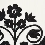 TALITHA EMBROIDERY Fabric – BLACKWORK | Schumacher | Wallpap TALITHA EMBROIDERY fabric BLACKWORK color by Schumacher