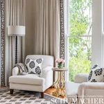 TALITHA EMBROIDERY Fabric – BLACKWORK | Schumacher | Wallpap TALITHA EMBROIDERY fabric BLACKWORK color by Schumacher