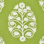 TALITHA EMBROIDERY fabric LEAF color by Schumacher