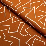 TANGENT PRINT Fabric – SAFFRON | Schumacher | Wallpaper Twin TANGENT PRINT fabric SAFFRON color by Schumacher