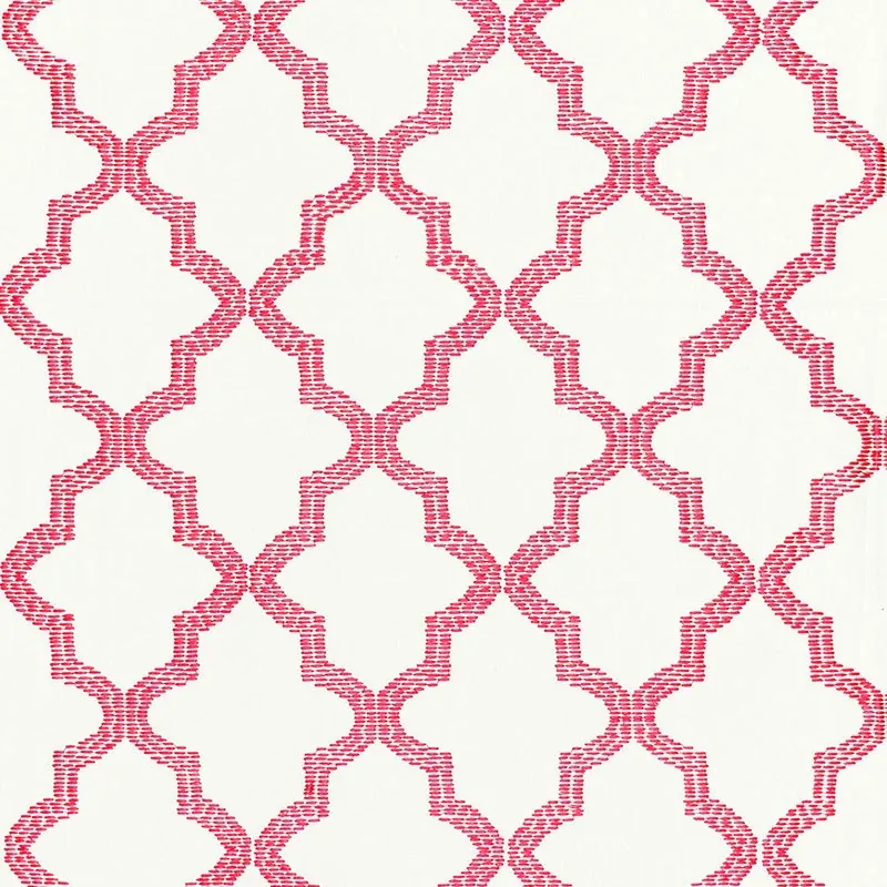 TANGIER EMBROIDERY fabric PEONY color by Schumacher