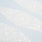 TASMIN EMBROIDERY Fabric – SOFT BLUE | Schumacher | Wallpape TASMIN EMBROIDERY fabric SOFT BLUE color by Schumacher