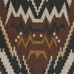TAURIDE ÉPINGLÉ fabric BROWN color by Schumacher
