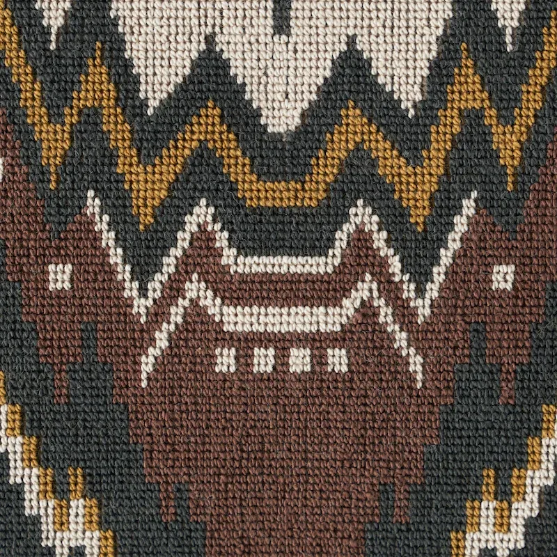 TAURIDE ÉPINGLÉ fabric BROWN color by Schumacher