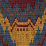TAURIDE ÉPINGLÉ fabric JEWEL color by Schumacher