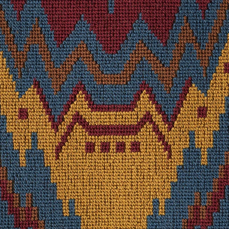 TAURIDE ÉPINGLÉ fabric JEWEL color by Schumacher