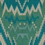 TAURIDE ÉPINGLÉ fabric PEACOCK color by Schumacher