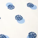 TAYLOR EMBROIDERY Fabric – BLUE ON IVORY | Schumacher | Wall TAYLOR EMBROIDERY fabric BLUE ON IVORY color by Schumacher