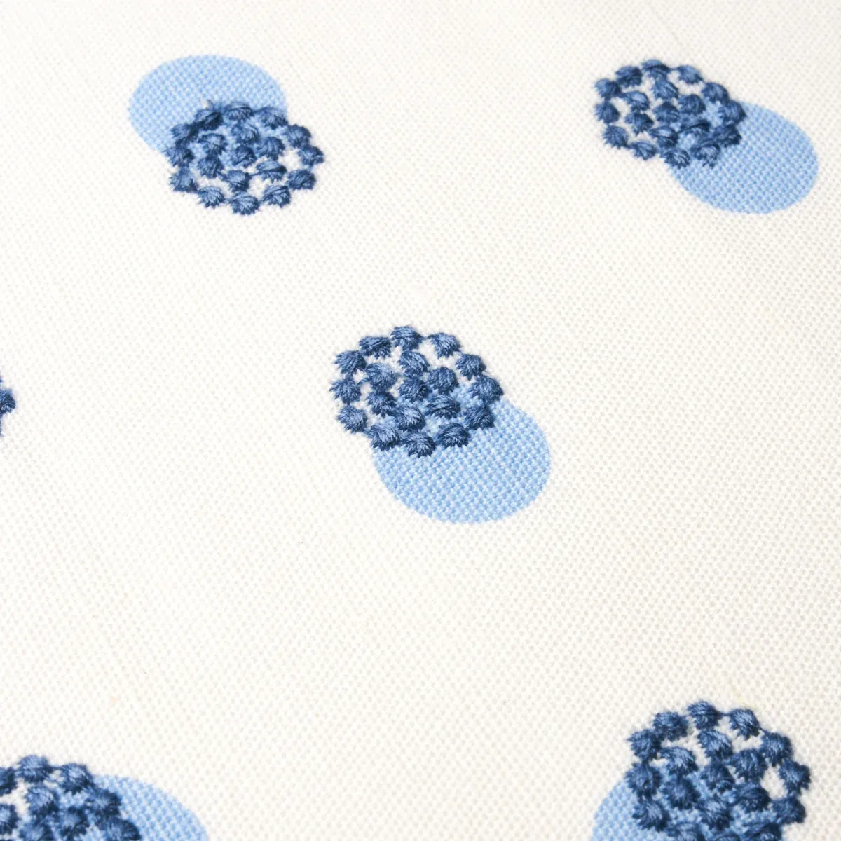 TAYLOR EMBROIDERY Fabric – BLUE ON IVORY | Schumacher | Wall TAYLOR EMBROIDERY fabric BLUE ON IVORY color by Schumacher