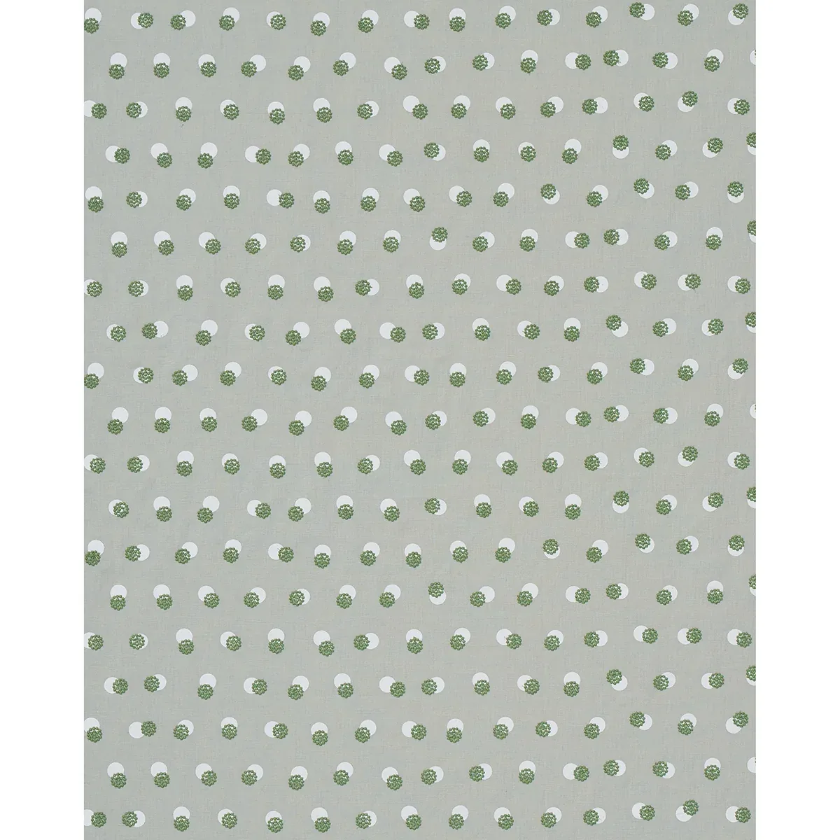 TAYLOR EMBROIDERY fabric GREEN color by Schumacher