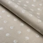 TAYLOR EMBROIDERY fabric IVORY ON NATURAL color by Schumacher