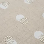 TAYLOR EMBROIDERY fabric IVORY ON NATURAL color by Schumacher