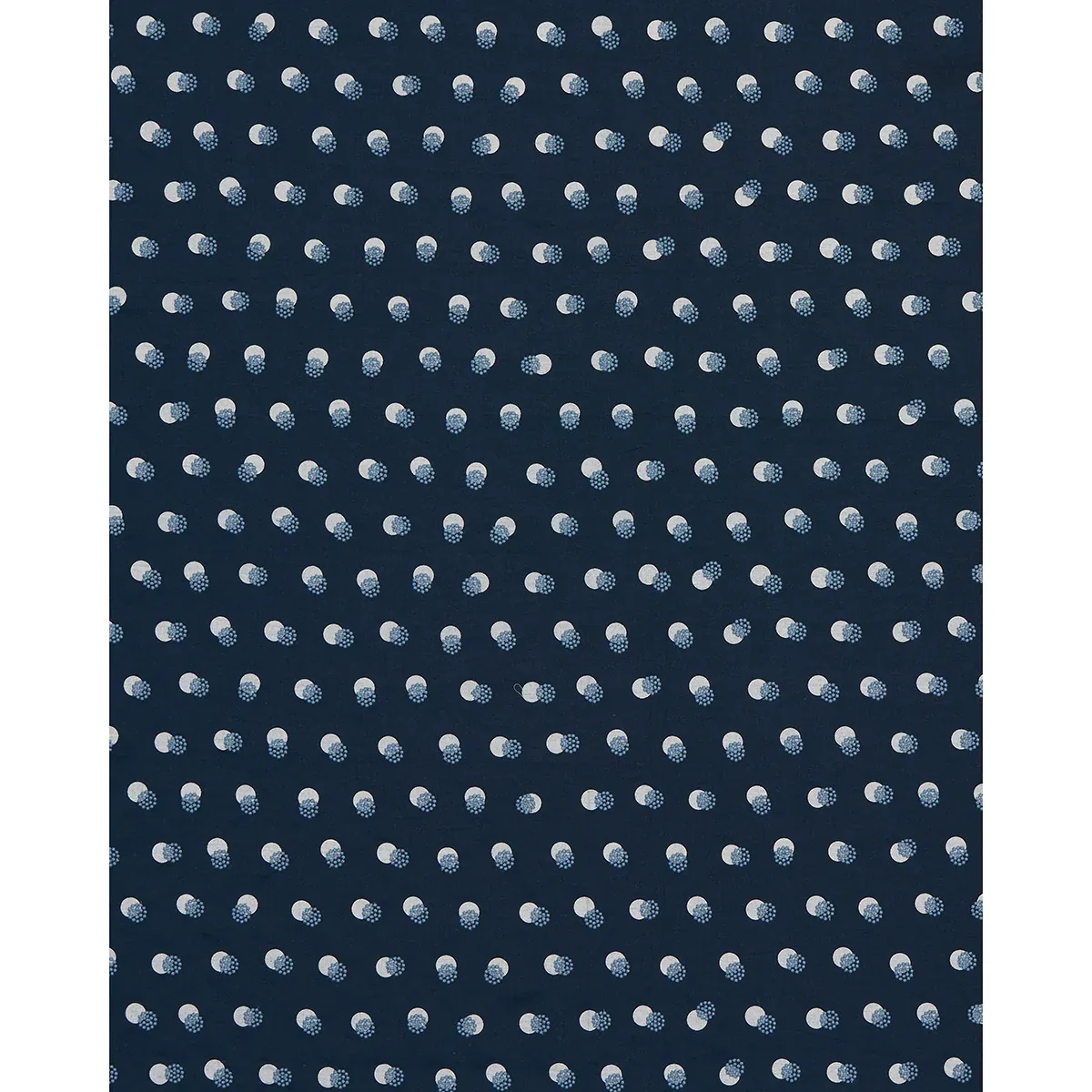 TAYLOR EMBROIDERY fabric SKY ON NAVY color by Schumacher