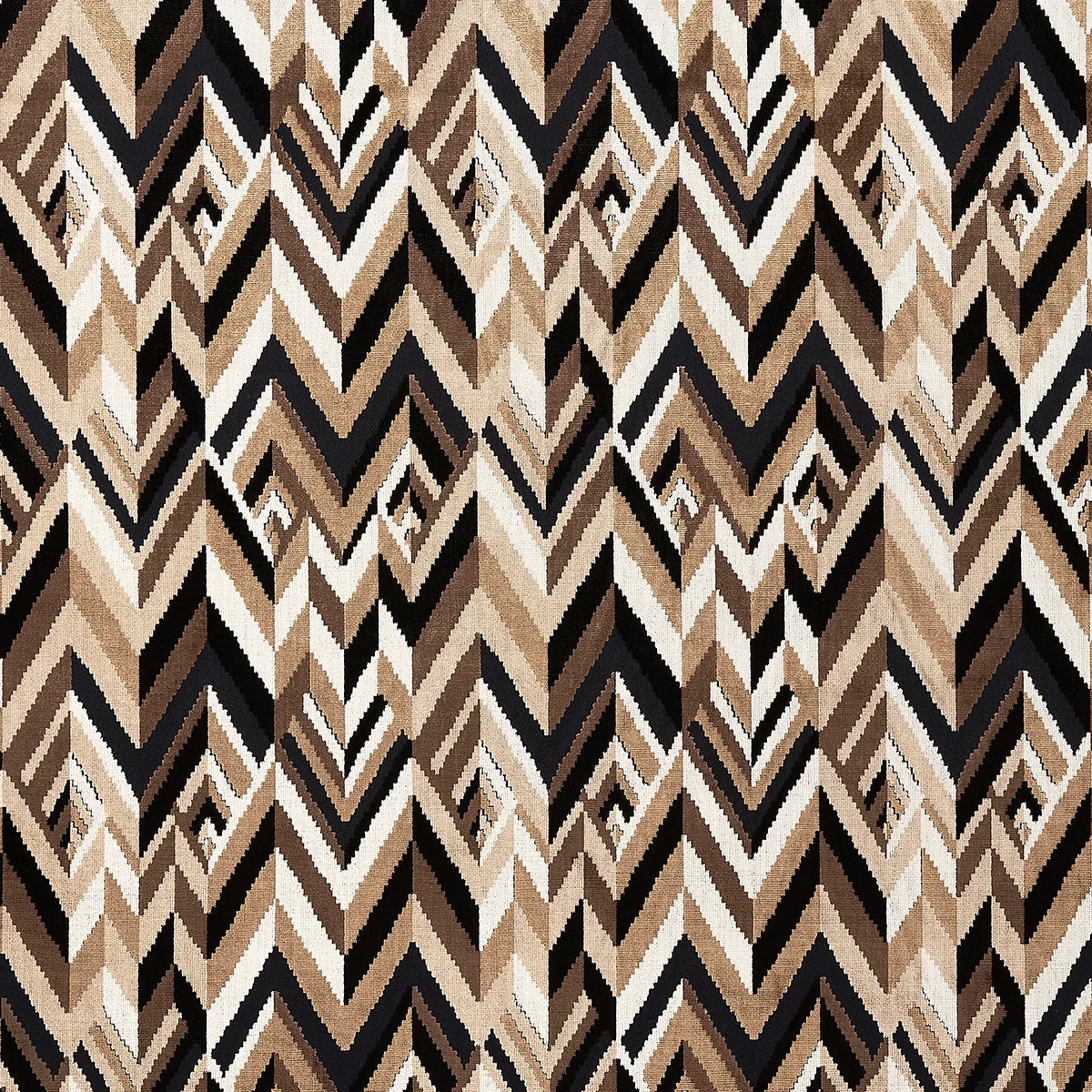 TAYLOR VELVET fabric ESPRESSO color by Schumacher