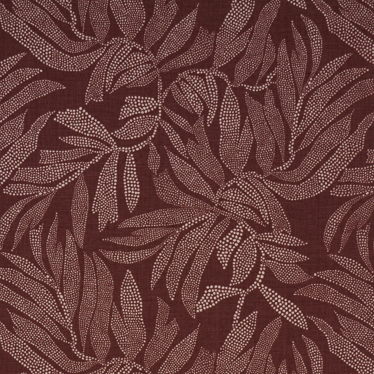 TAYRONA PALM MOSAIC fabric CAYENNE LATTE color by Schumacher