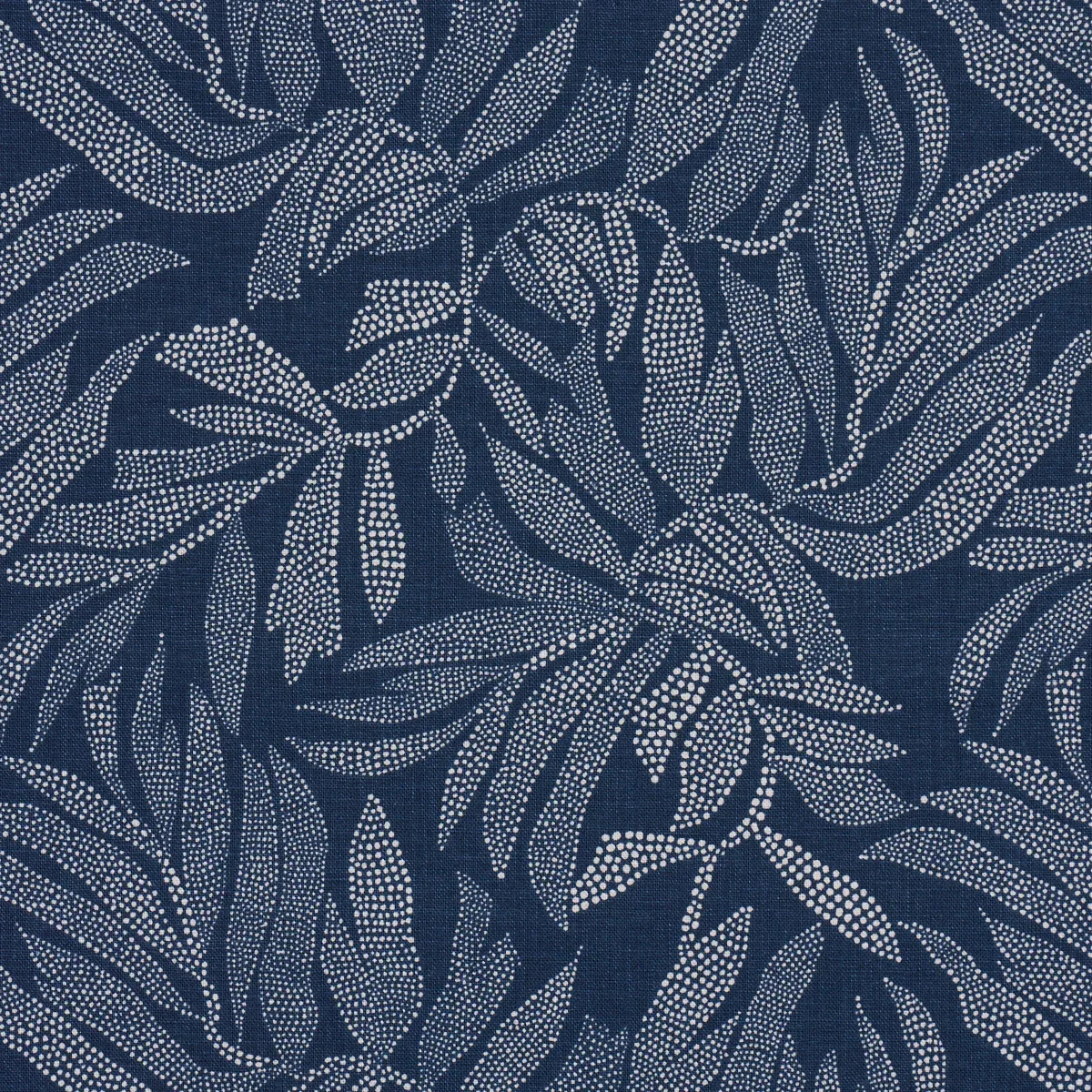 TAYRONA PALM MOSAIC fabric PACIFIC OCEAN HUES color by Schumacher