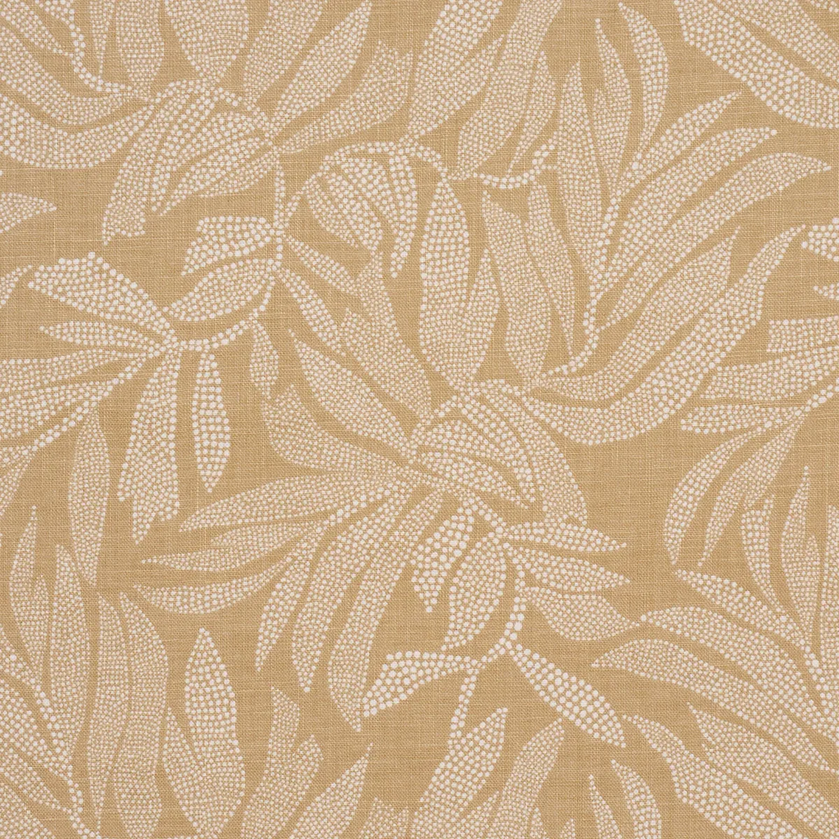 TAYRONA PALM MOSAIC fabric PLAYA DORADA SAND color by Schumacher